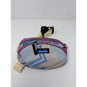 KAVU Spectator Waist Pack Multi Color 9”x5” Hike Urban Travel Black Fanny Pack